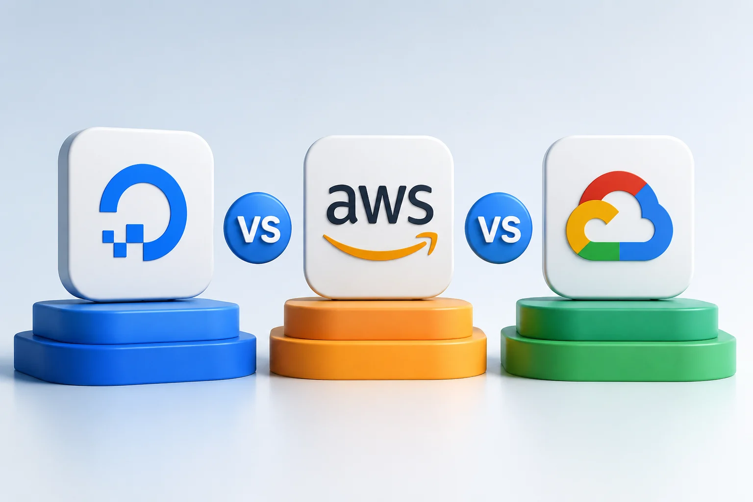 DigitalOcean vs AWS vs Google Cloud Guide